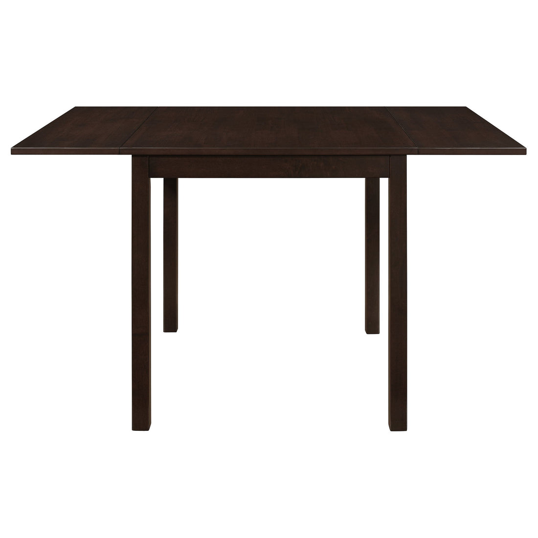 Dining Table With Drop Extension Leaf Table With Foldable Ends For Compact Spaces - Brown