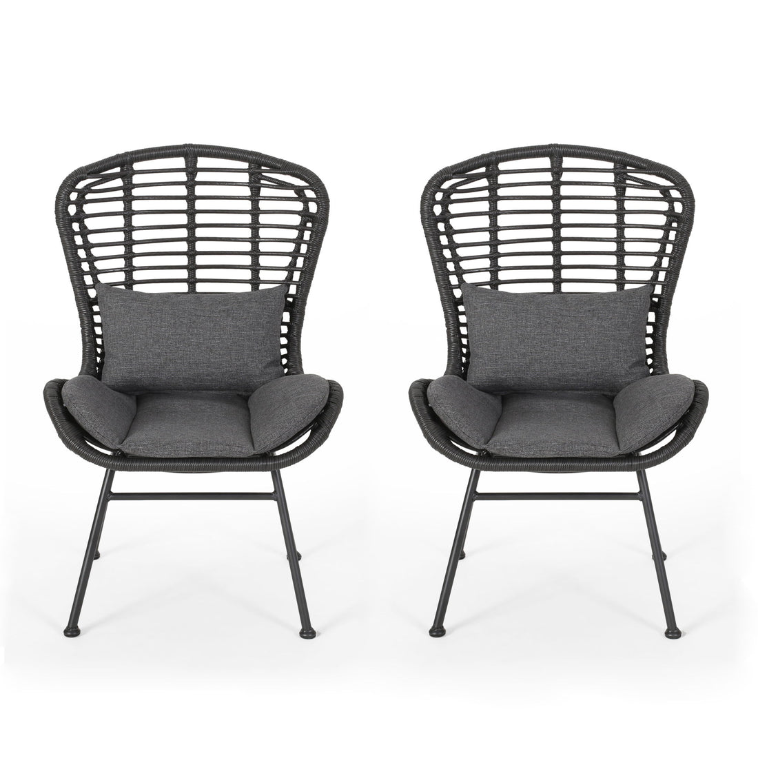 Calypso - Outdoor Chair With Water Resistance Cushion And Iron Frame