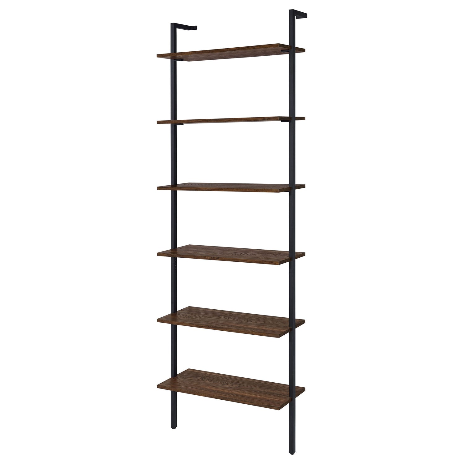 Christy - Owens - 6 Shelf Wall Bookshelf - Walnut