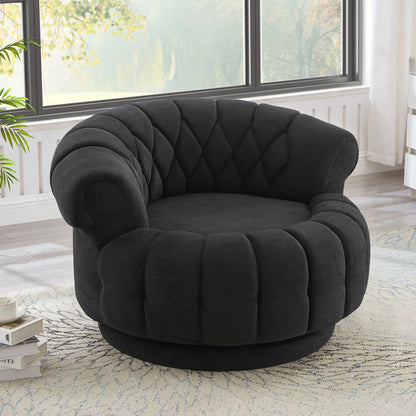 Round Swivel Accent Chair With Rotation
