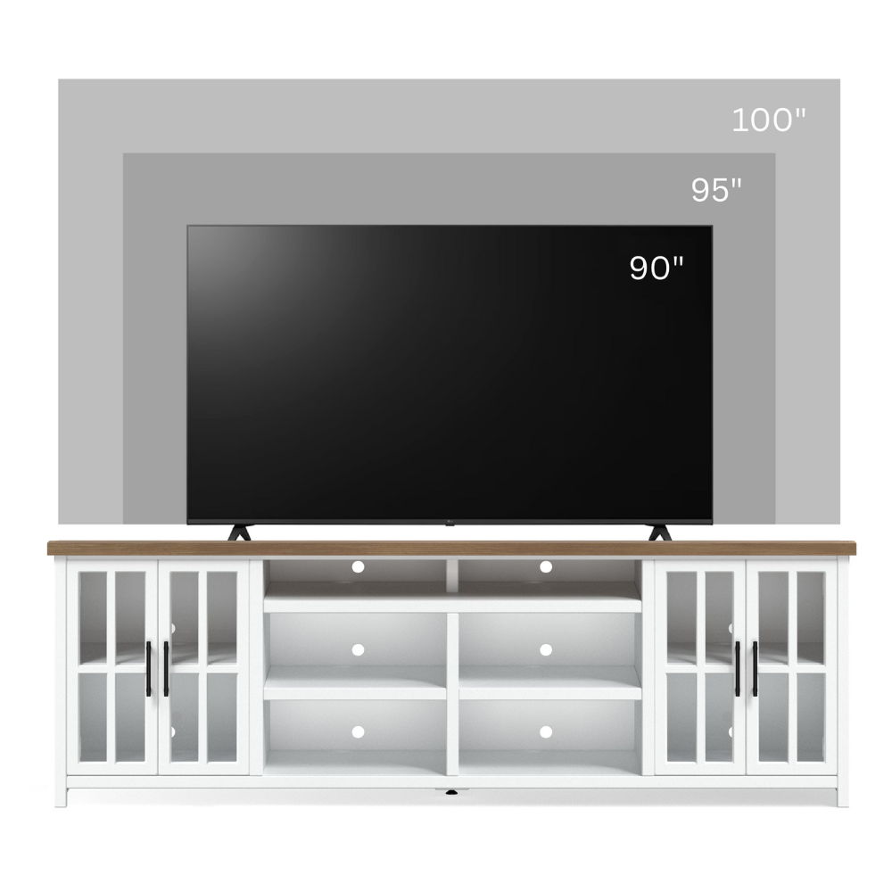 Hampton - TV Stand Console &amp; Cable Management