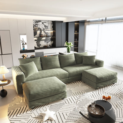 Modern Comfy Upholstered Sofa Cloud Couch &amp; Deep Seat Couches