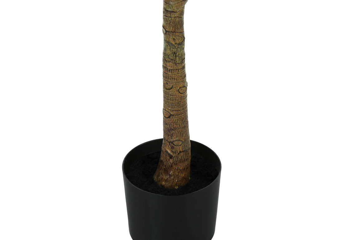 47&quot; Tall, Artificial Plant, Fiddle Tree, Indoor, Fake, Floor, Greenery, Potted, Real Touch, Decorative - Green / Black