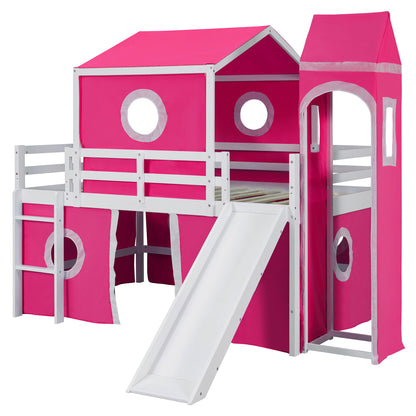 Loft Bed &amp; Slide Tent And Tower