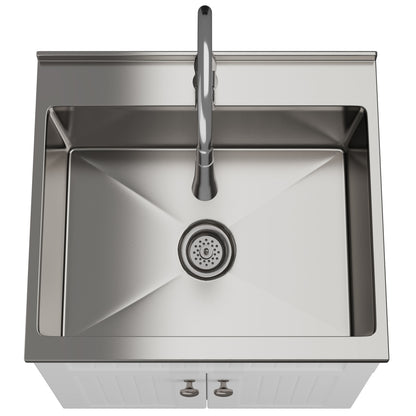 Beckham - Laundry Cabinet &amp; Faucet And Stainless Steel Sink