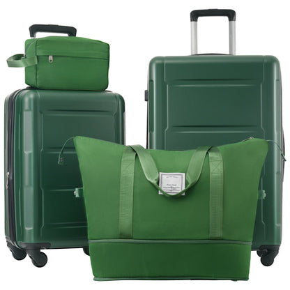 2 Piece Luggage Set With Bags Expanable Spinner Wheels ABS Lightweight Suitcase With Tsa Lock 20&quot; / 24&quot;