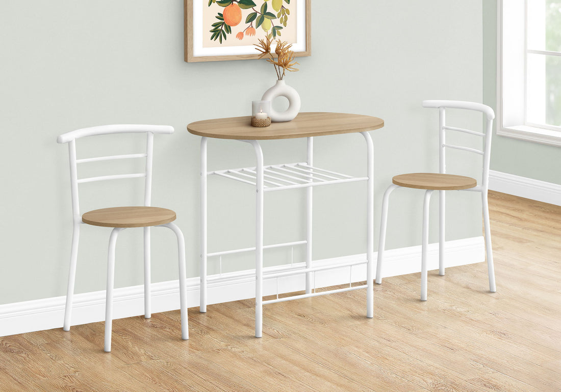 3 Pieces Dining Table Set, Small, Contemporary &amp; Modern