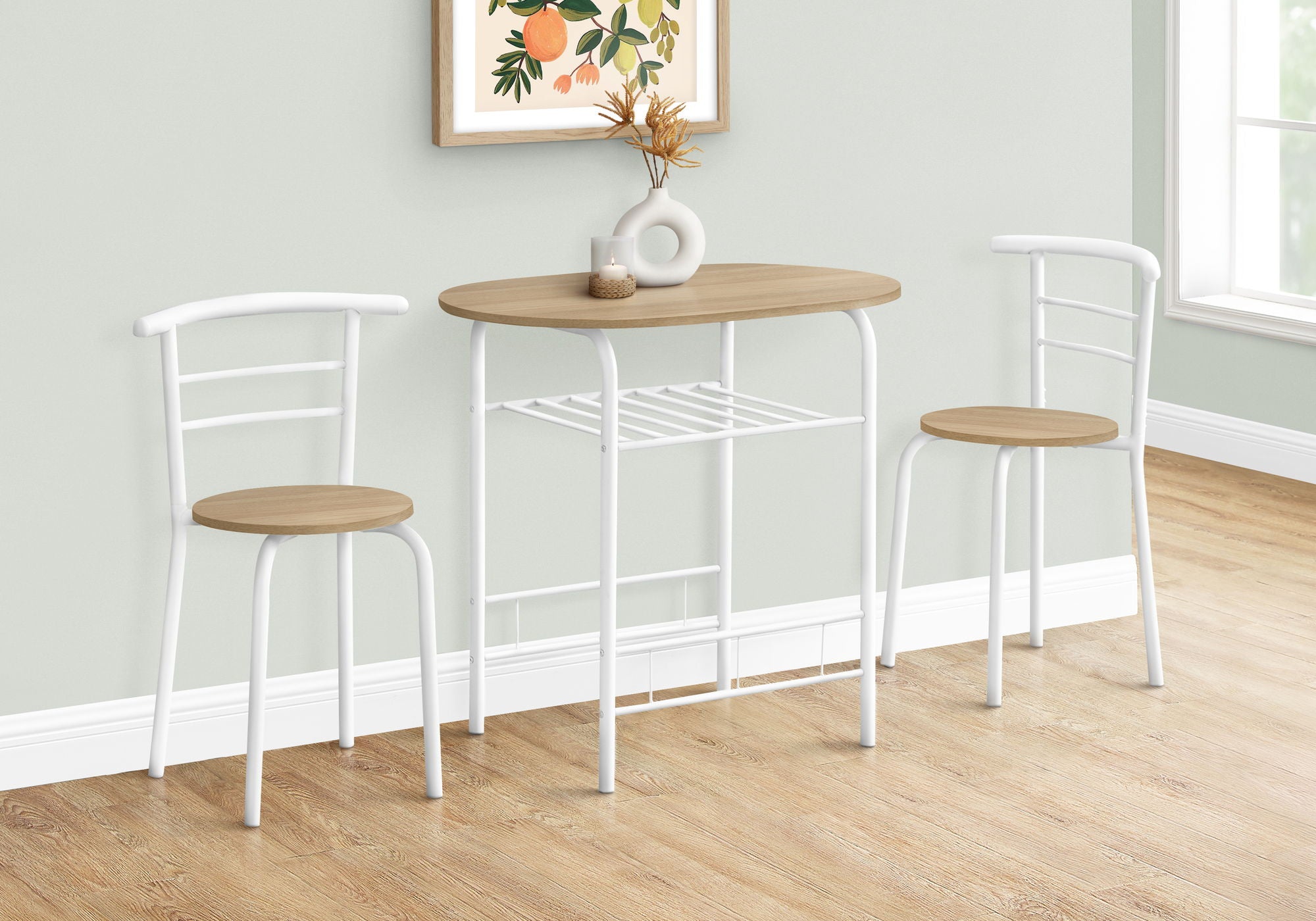 3 Pieces Dining Table Set, Small, Contemporary &amp; Modern