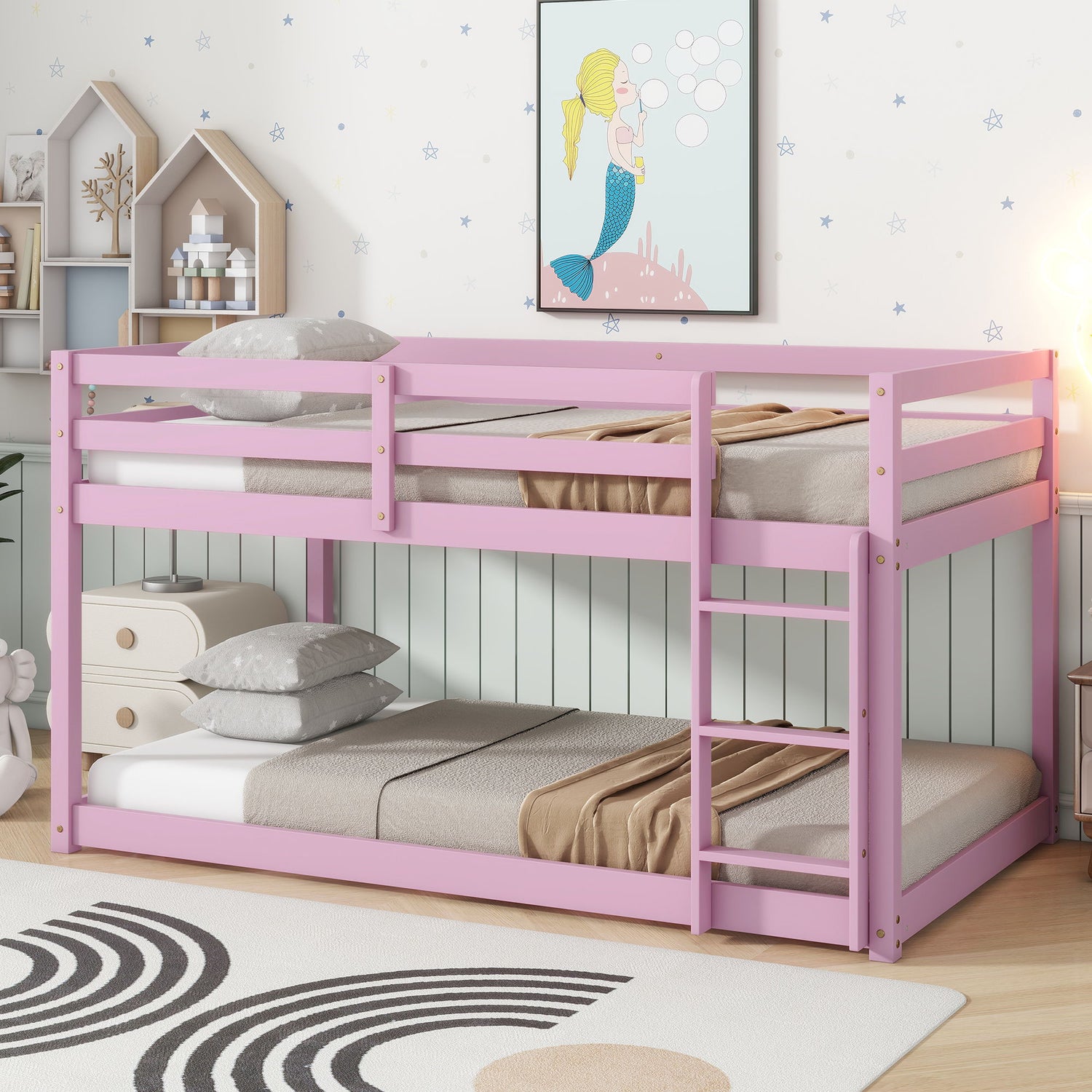 Floor Bunk Bed &amp; Ladder