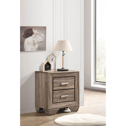 Tomasina - 2 Drawer Rectangular Nightstand - Taupe