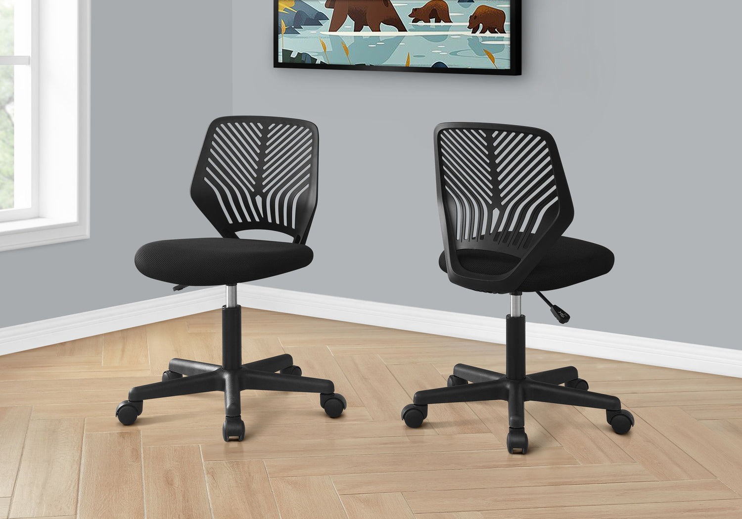 Office Chair &amp; Adjustable Height, Swivel, Ergonomic