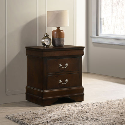 Demetra - 2 Drawer Nightstand - Cappuccino
