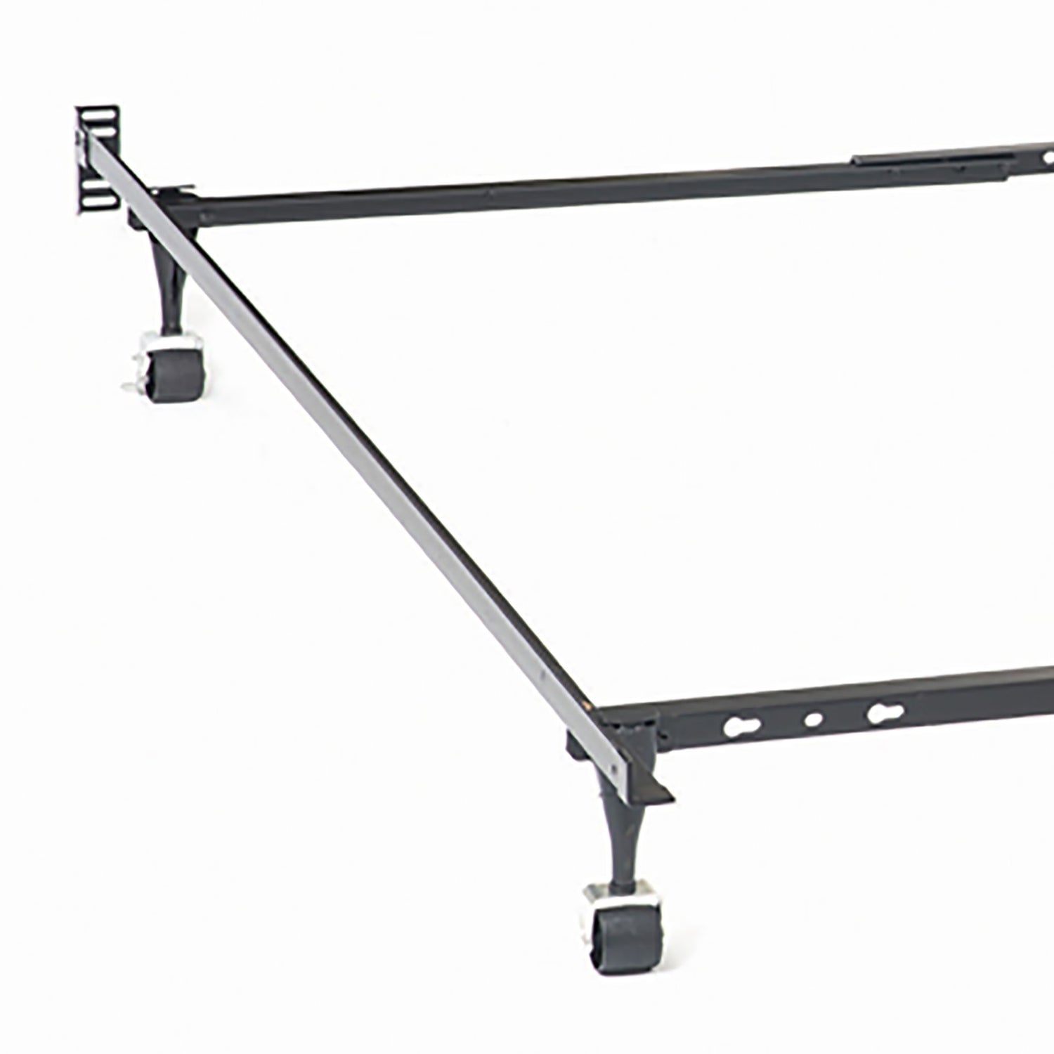 Deverton - Queen / Eastern King / California King Bed Frame With Center Support And Adjustable Design - Black