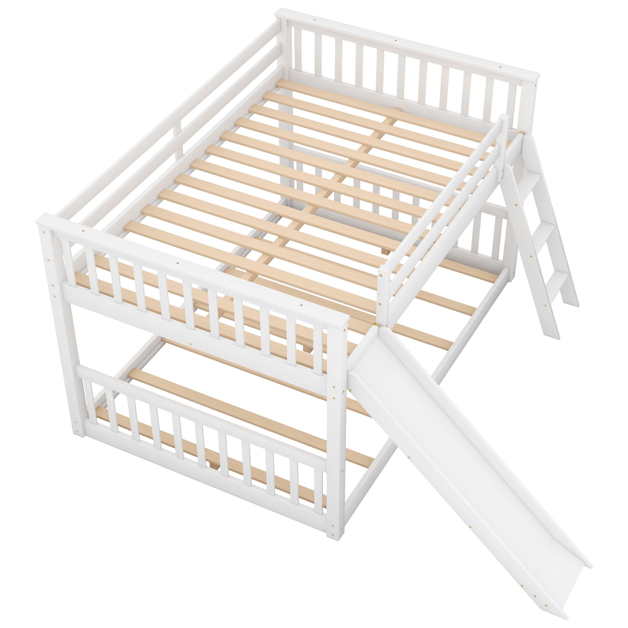 Bunk Bed &amp; Convertible Slide And Ladder