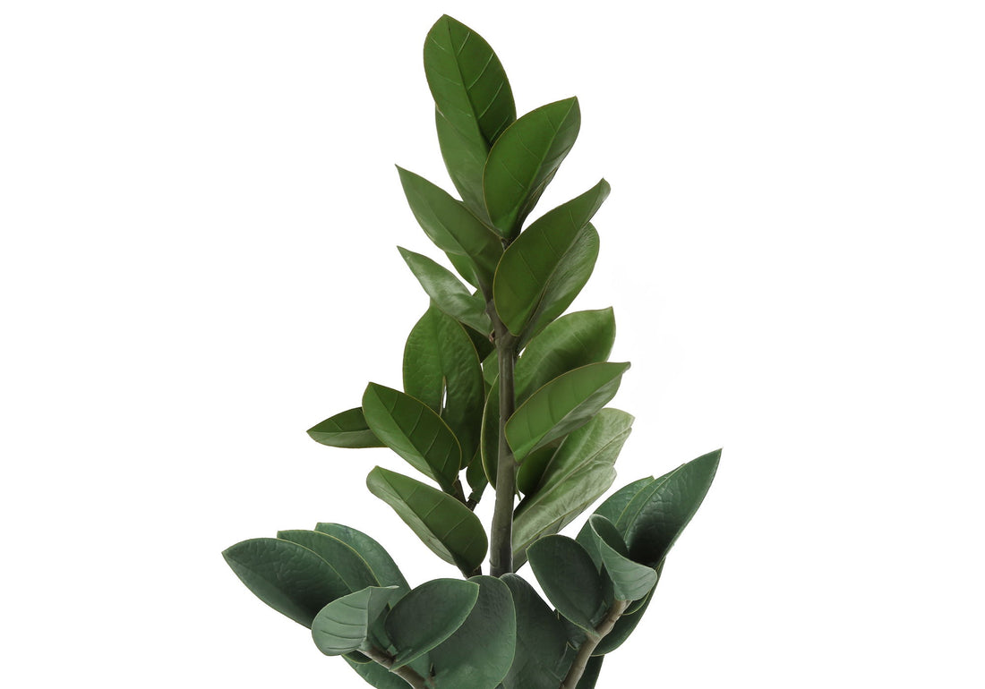 20&quot; Tall, Artificial Plant, Zz, Indoor, Faux, Fake, Table, Greenery, Potted, Real Touch, Decorative - Green / Gray