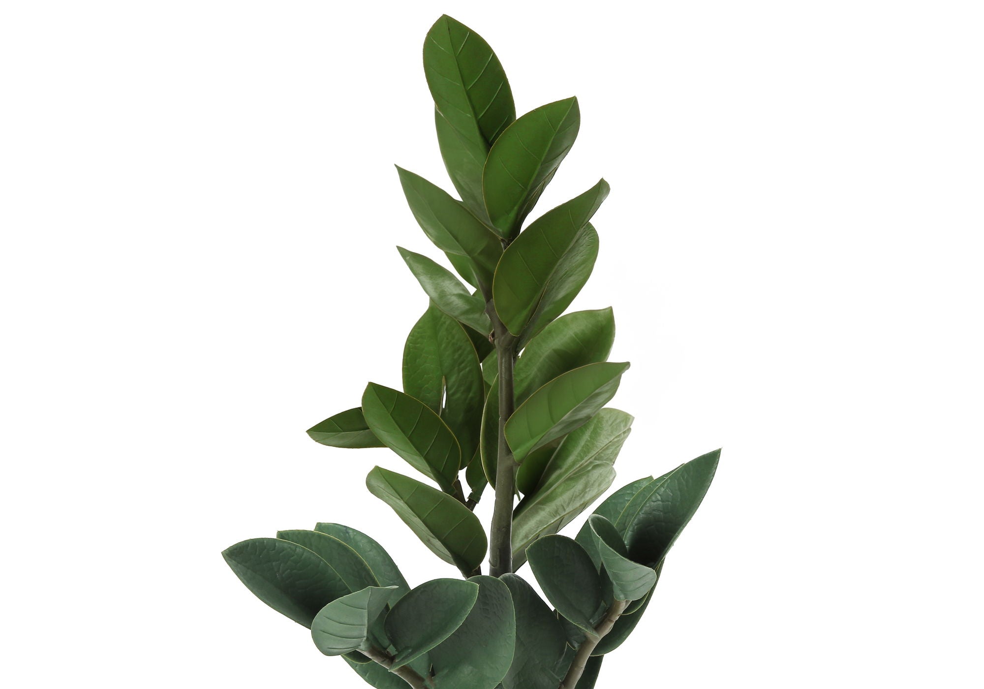 20&quot; Tall, Artificial Plant, Zz, Indoor, Faux, Fake, Table, Greenery, Potted, Real Touch, Decorative - Green / Gray