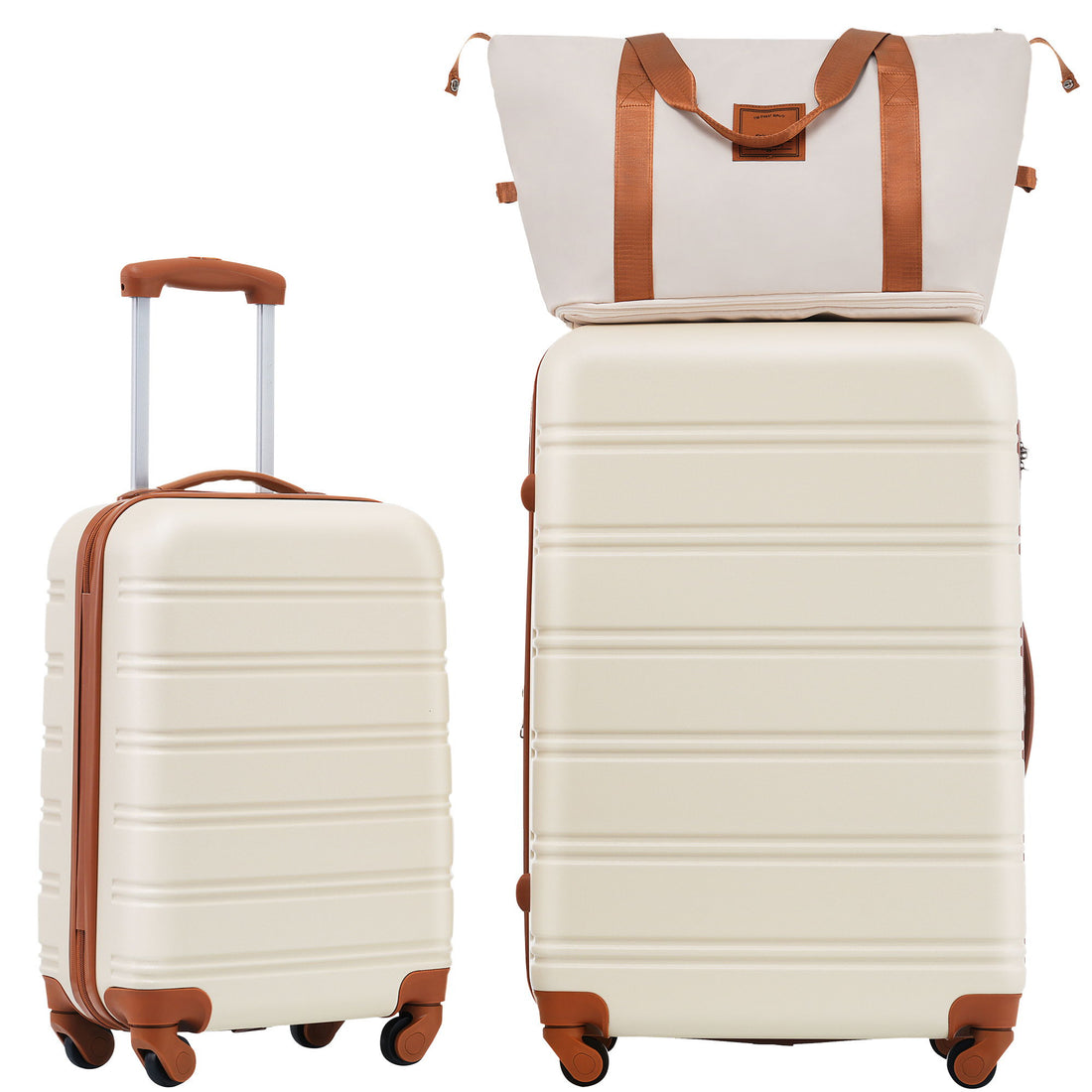Hardshell Luggage Sets 2 Pieces + Bag Spinner Suitcase With Tsa Lock Lightweight 20&quot; / 28&quot;