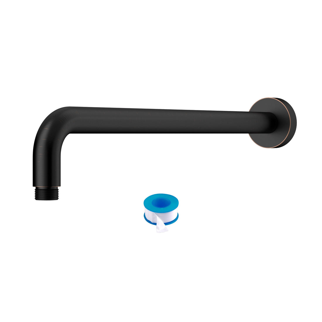 Oil Rubbed Bronze 16&quot; Shower Arm With Flange, Stainless Steel, For Rain Shower Heads - Oil-Rubbed Bronze