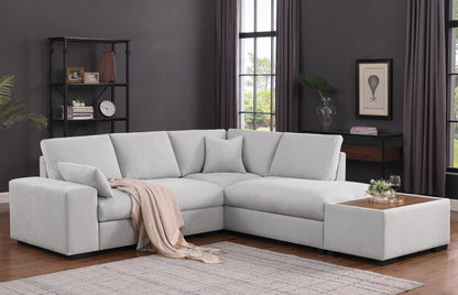 Joshua - 100&quot; Sectional Sofa with Right Facing Chaise and Console Ottoman
