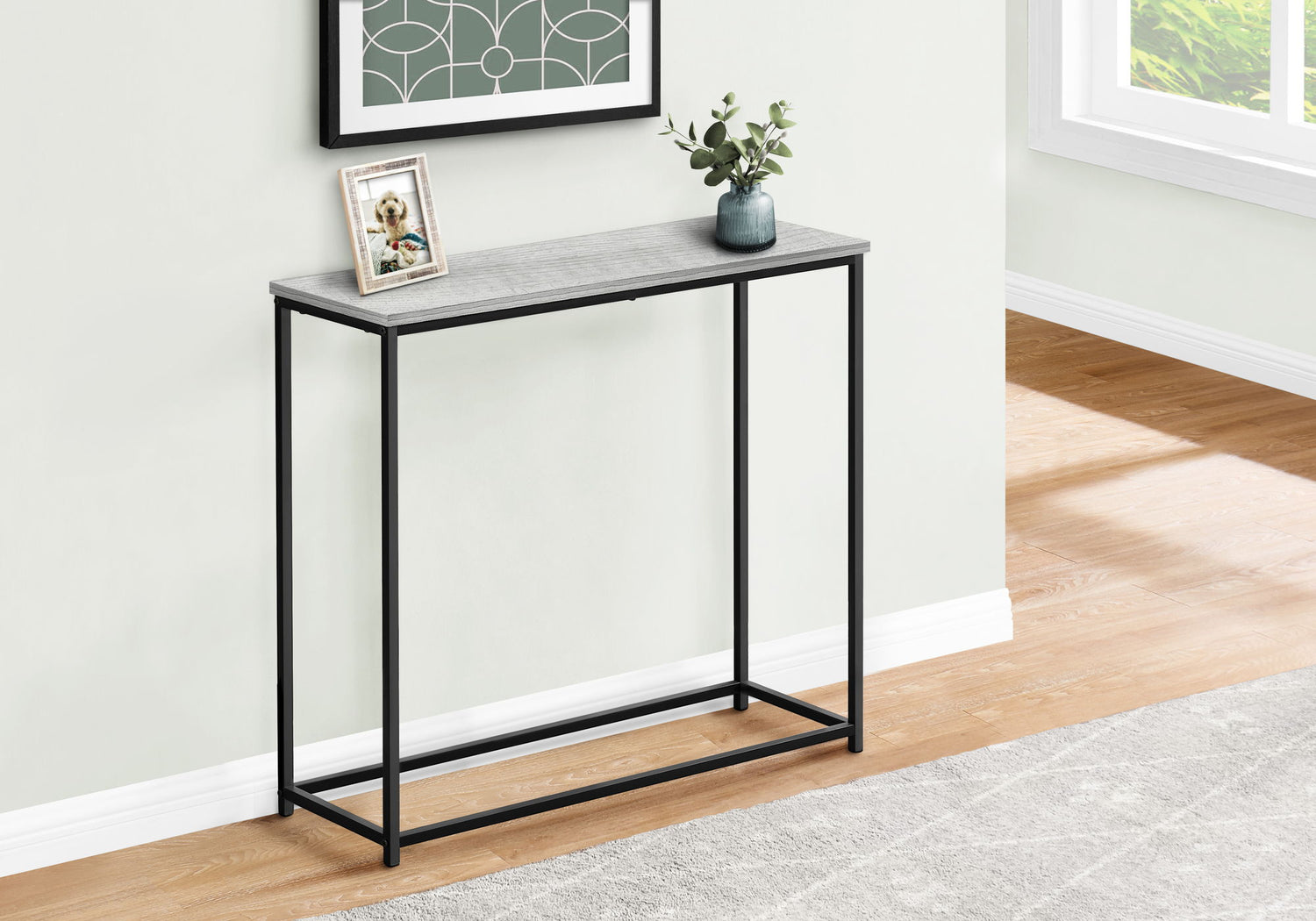 Accent Console Table For Entryway, Stable Support, Contemporary &amp; Modern