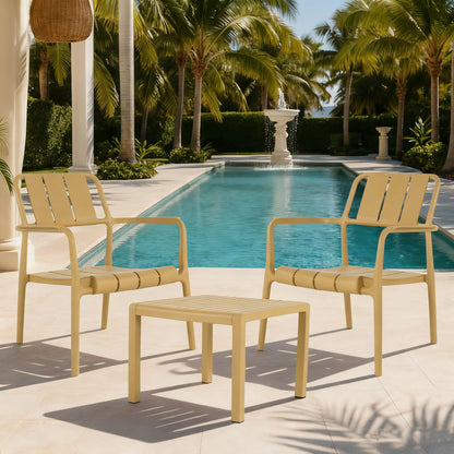 3 Piece Indoor / Outdoor Leisure Table And Chair Set