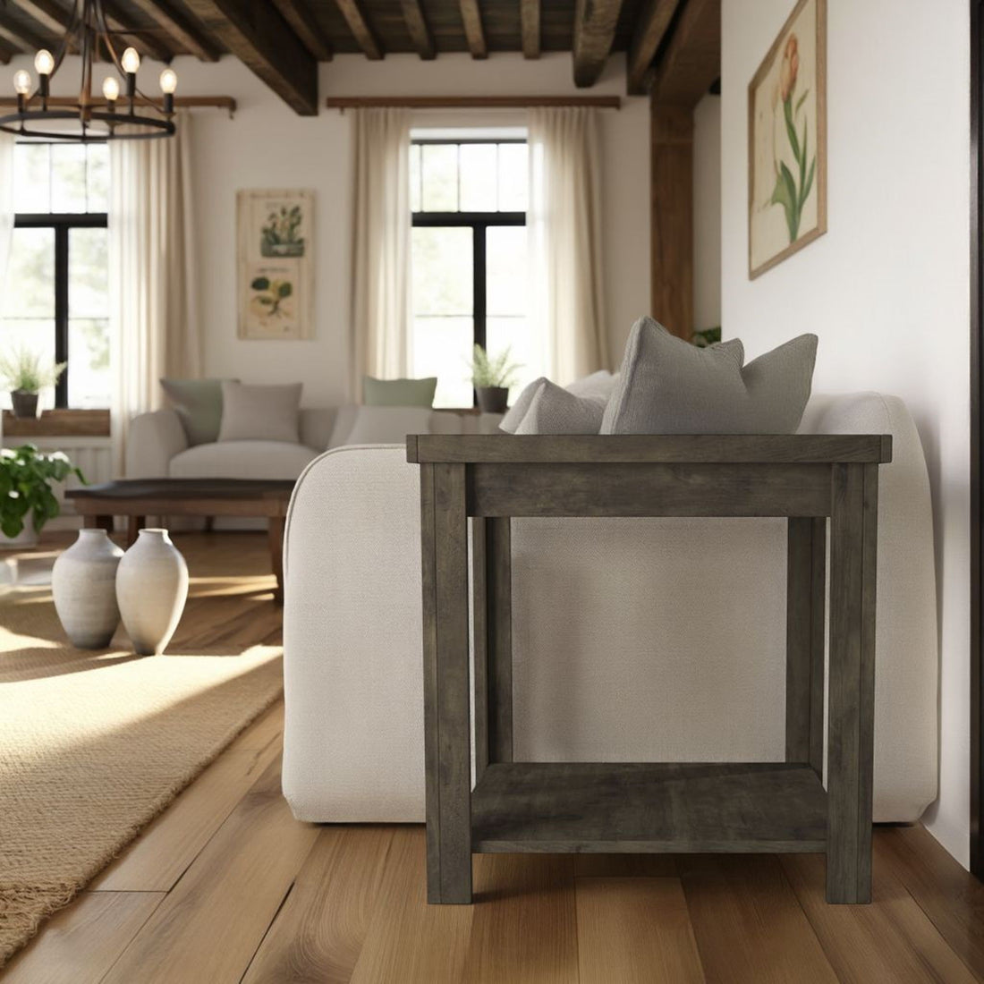 Joshua Creek - Side Table - Barnwood