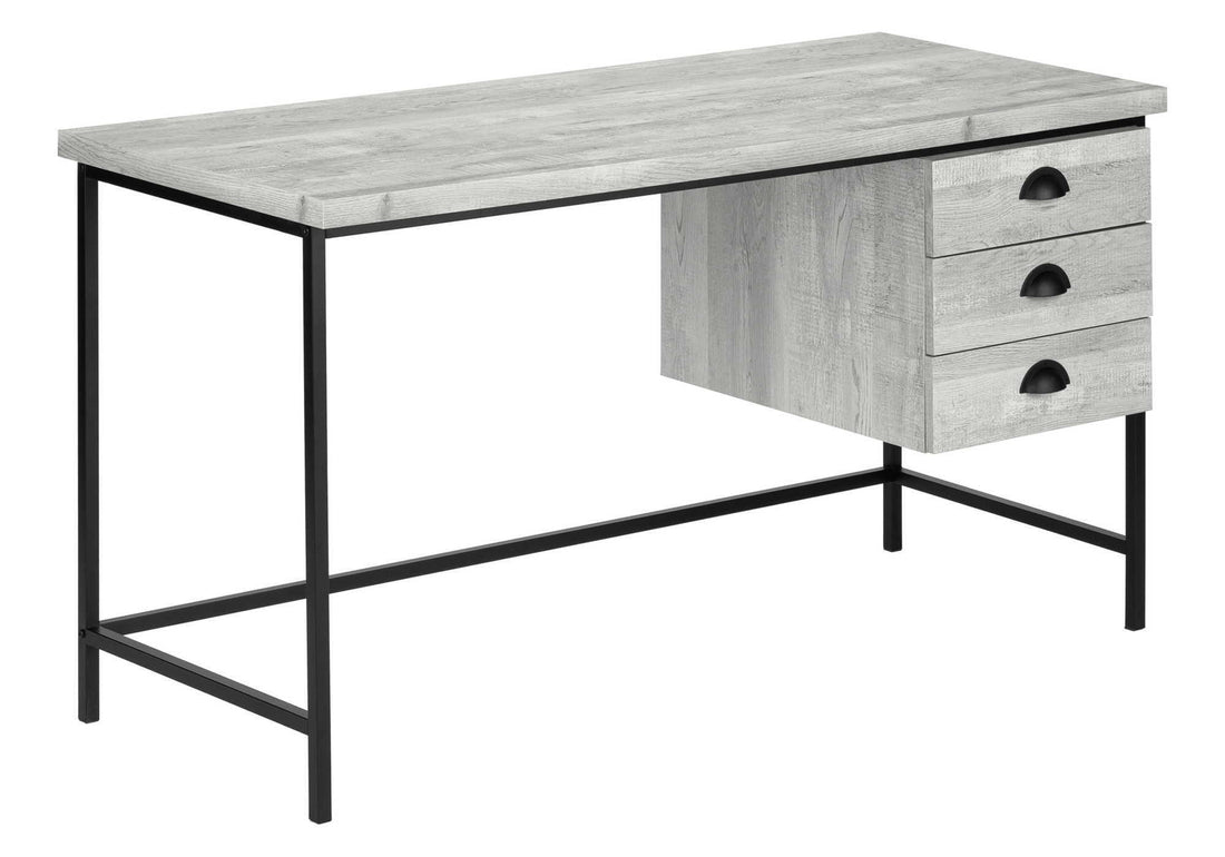 Computer Desk For Home Office, Laptop, 3 Storage Drawers, Contemporary &amp; Moder