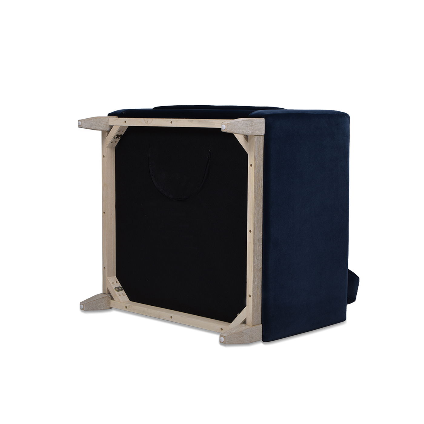 Knox - Modern Farmhouse Arm Chair - Dark Navy Blue