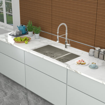 Modern Double Bowl Undermount Sink Design With 10&quot; Deep Basins