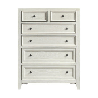 6 Drawer Chest With Knobs And Smooth Slides