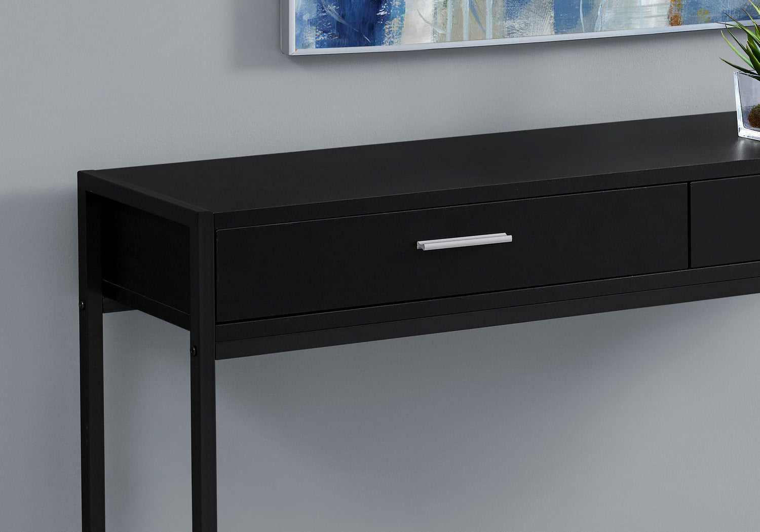 Accent Console Table For Entryway, Storage Drawers, Contemporary &amp; Modern