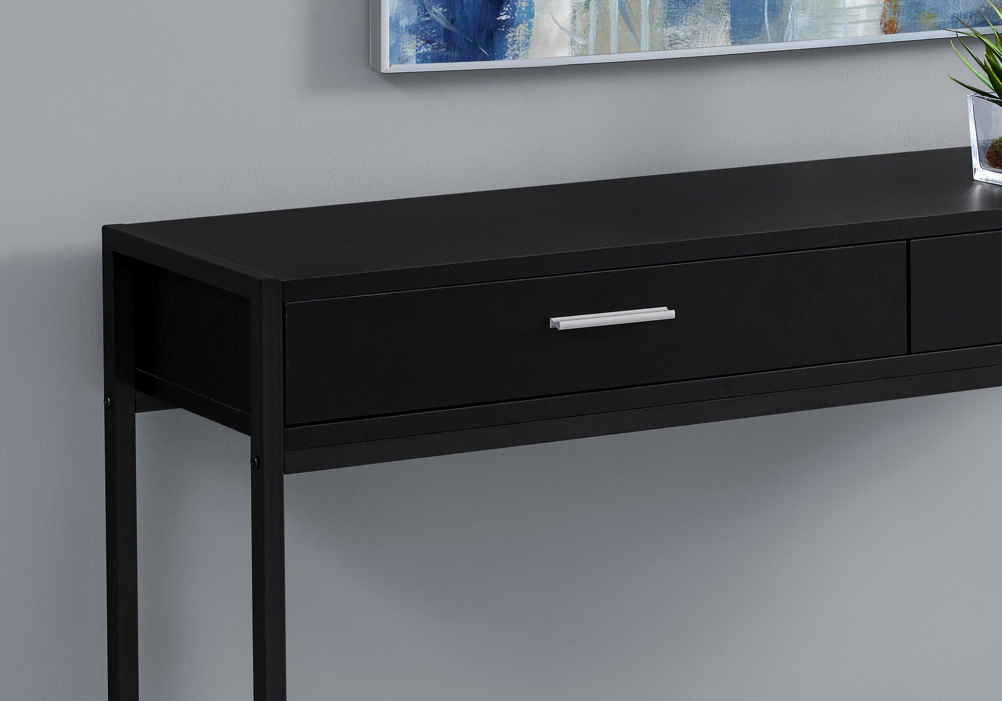 Accent Console Table For Entryway, Storage Drawers, Contemporary &amp; Modern