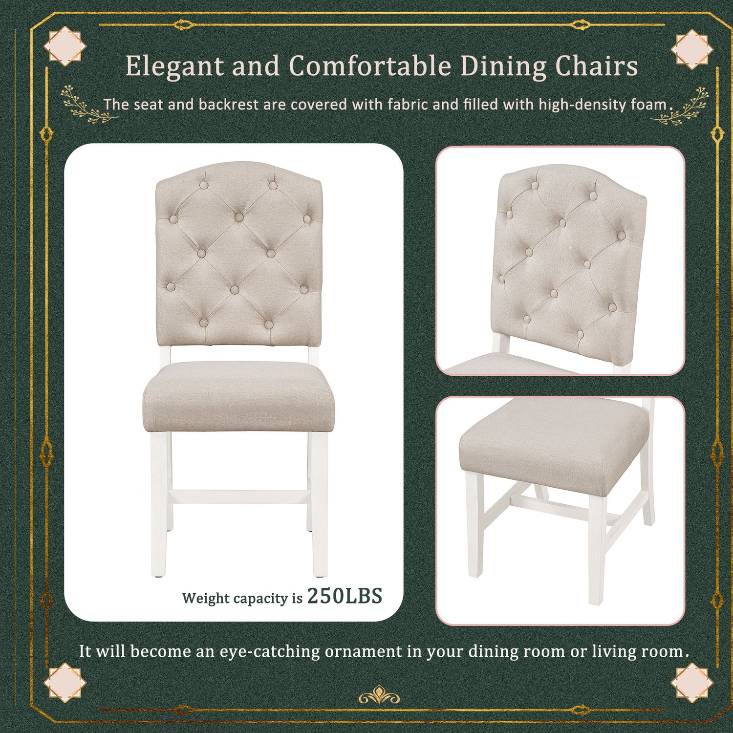 Retro Style Dining Chair Set