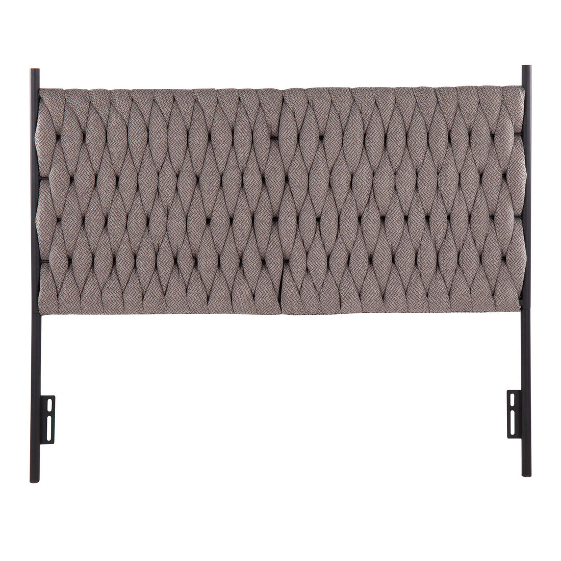 Braided Matisse - Queen Size Headboard - Gray