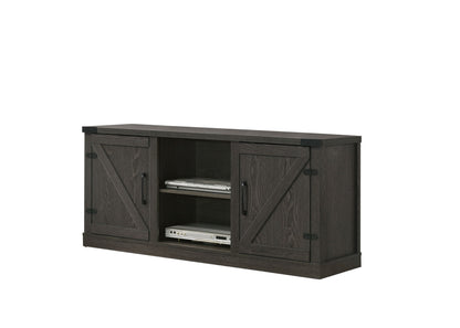 Salma - 58&quot; Wide TV Stand With 2 Open Shelves And 2 Cabinets
