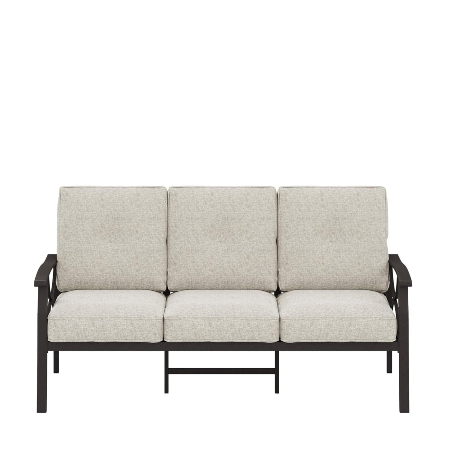 All-Weather 3 Seat Patio Sofa With Cushions