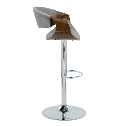Curvo - Mid Century Modern Adjustable Barstool &amp; Swivel (Set of 2)
