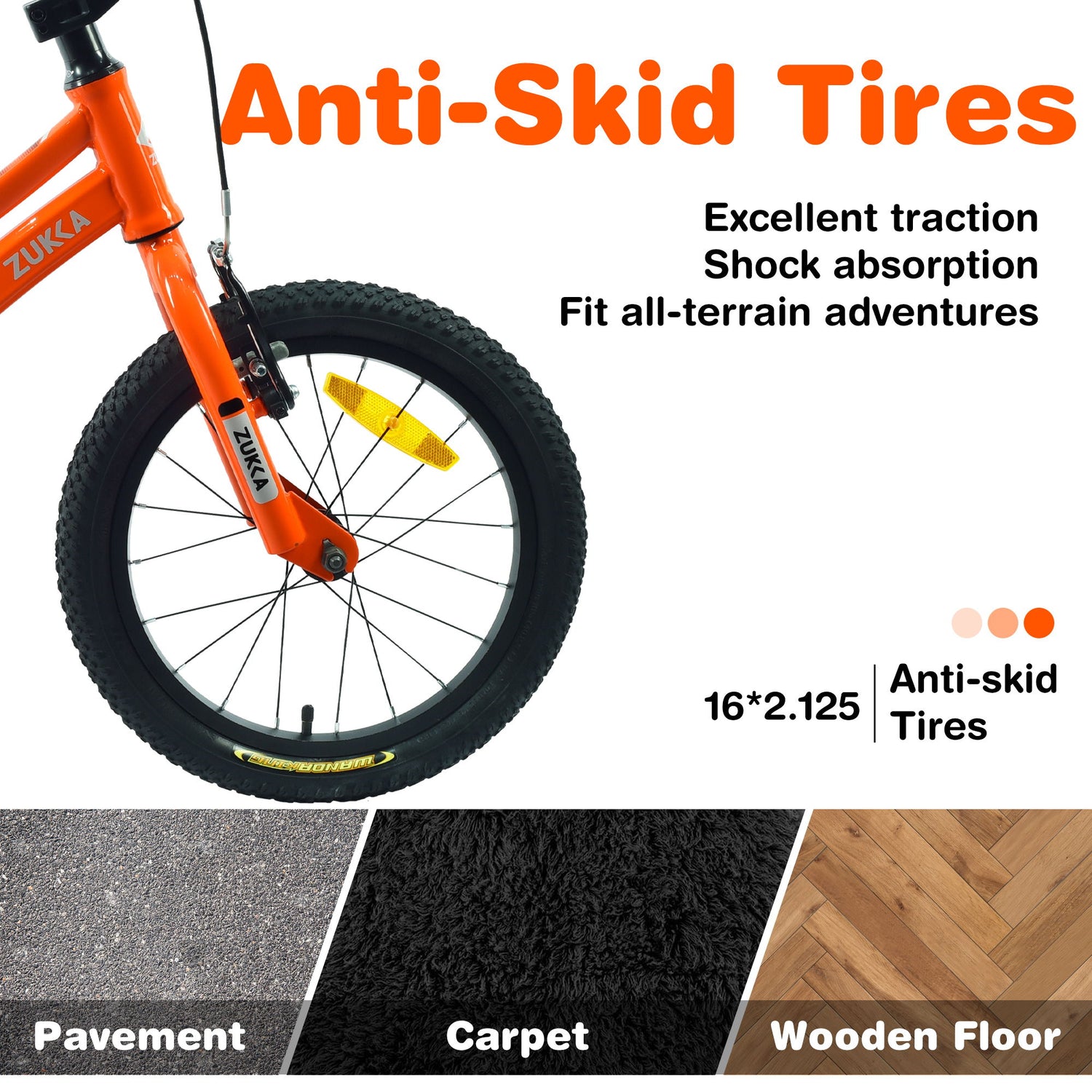 Zukka - Kids Bike, 16&quot; Kids&