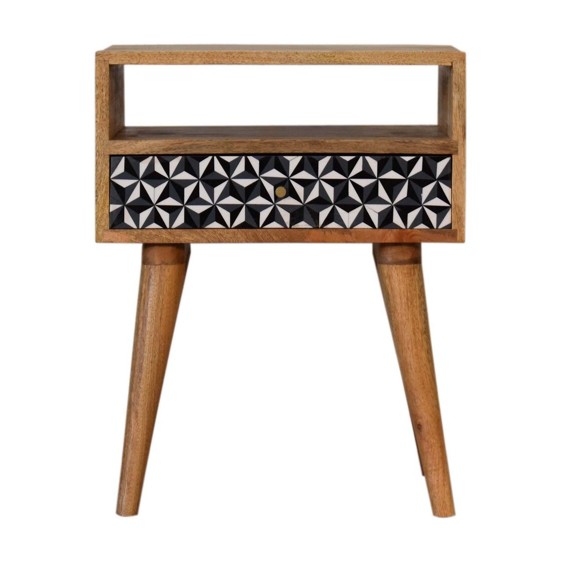 Mosaic Nightstand, 1 Drawer - Oak
