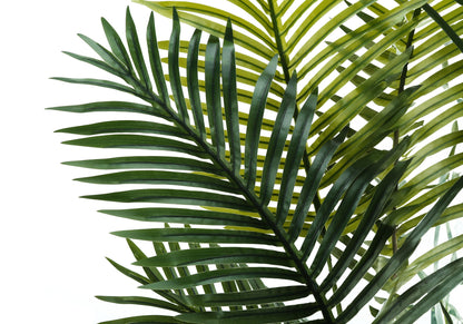 57&quot; Tall, Artificial Plant, Palm Tree, Indoor, Faux, Fake, Floor, Greenery, Potted, Real Touch, Decorative - Green / Black