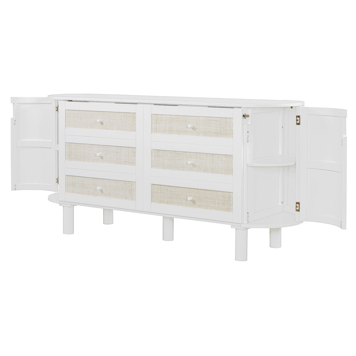 Murphy Bed With Hidden Storage &amp; Modern Woven Design