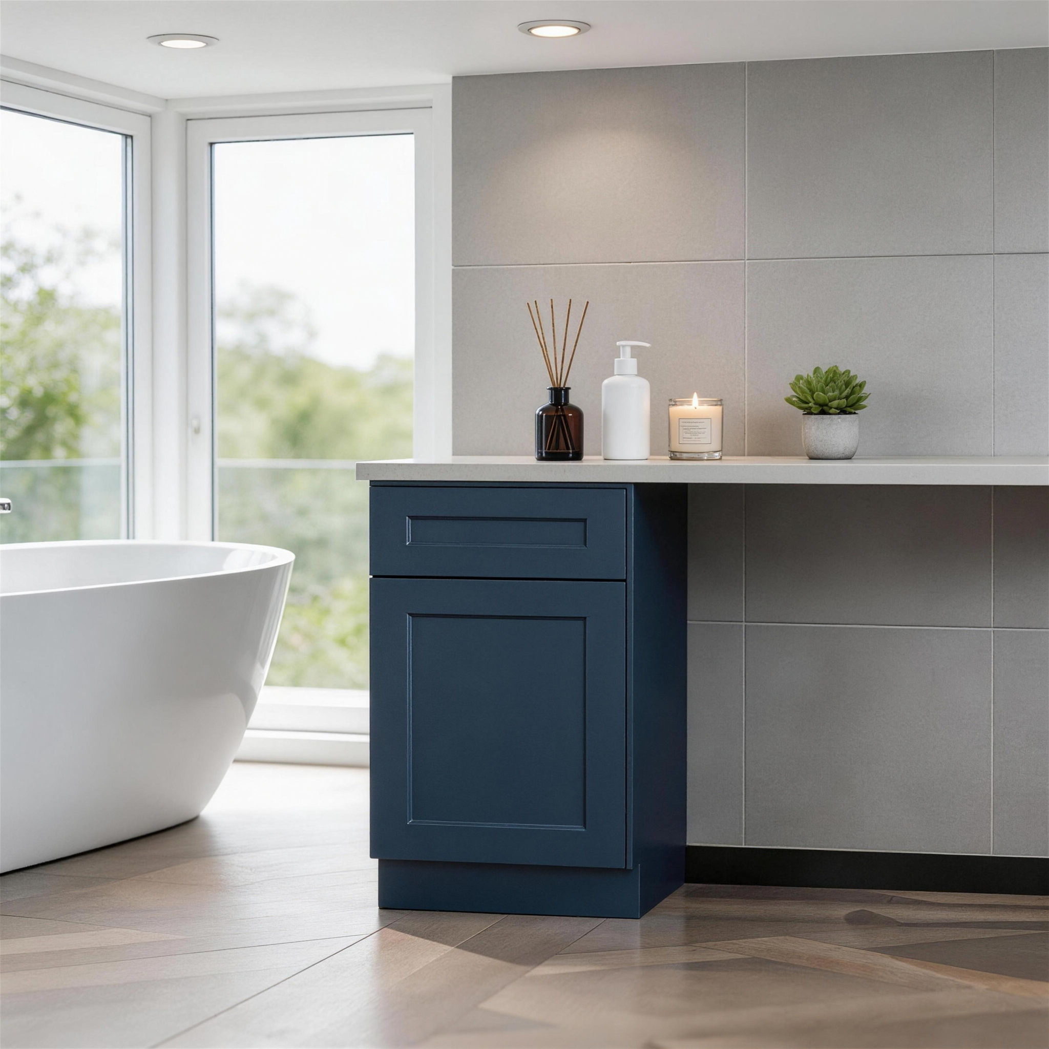 Shaker Base Cabinet &amp; Soft-Close Door And Drawer