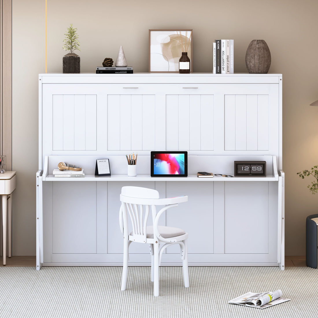 Murphy Bed With Hydraulic Lift &amp; Desk Design