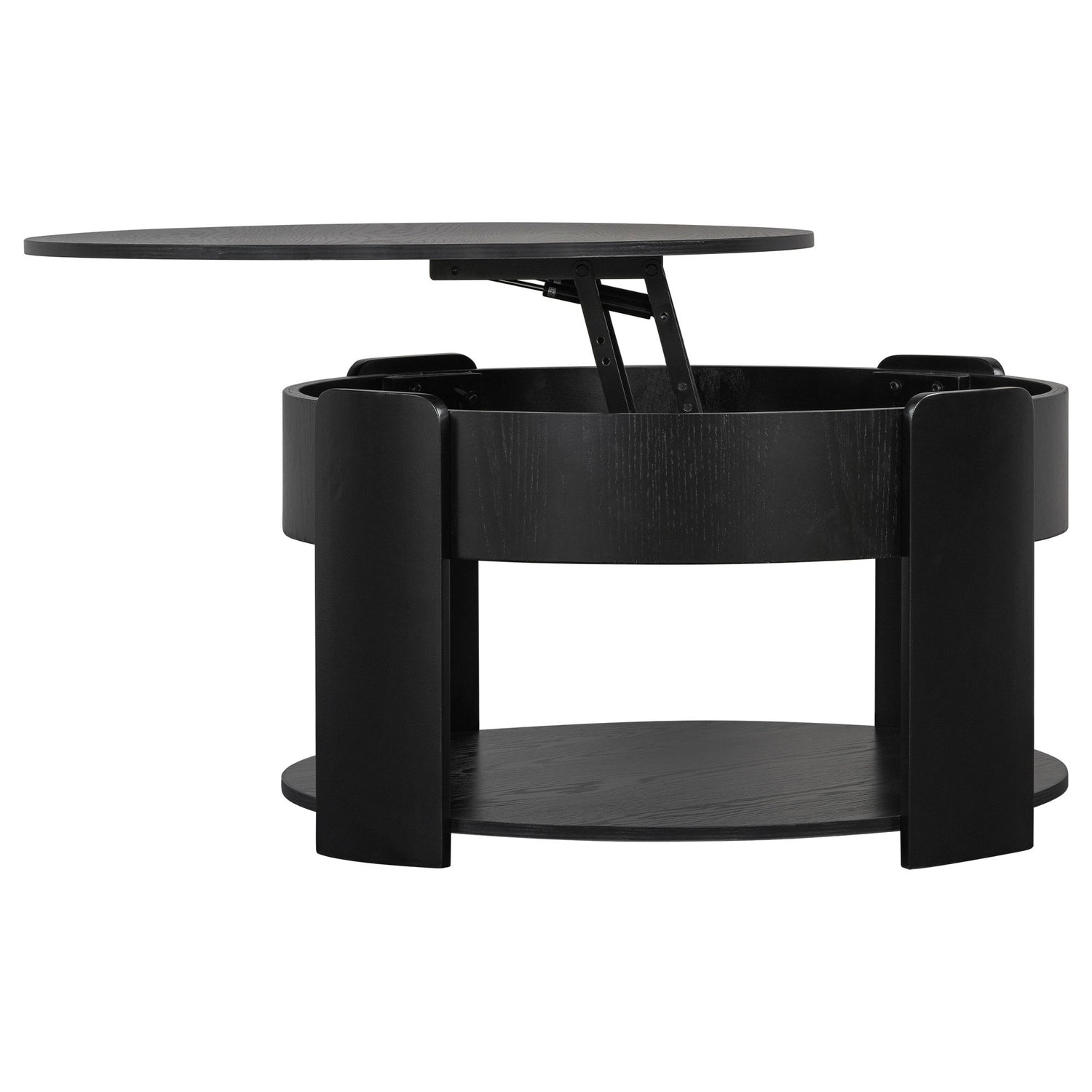 Round Lift Top Coffee Table With Hidden Storage