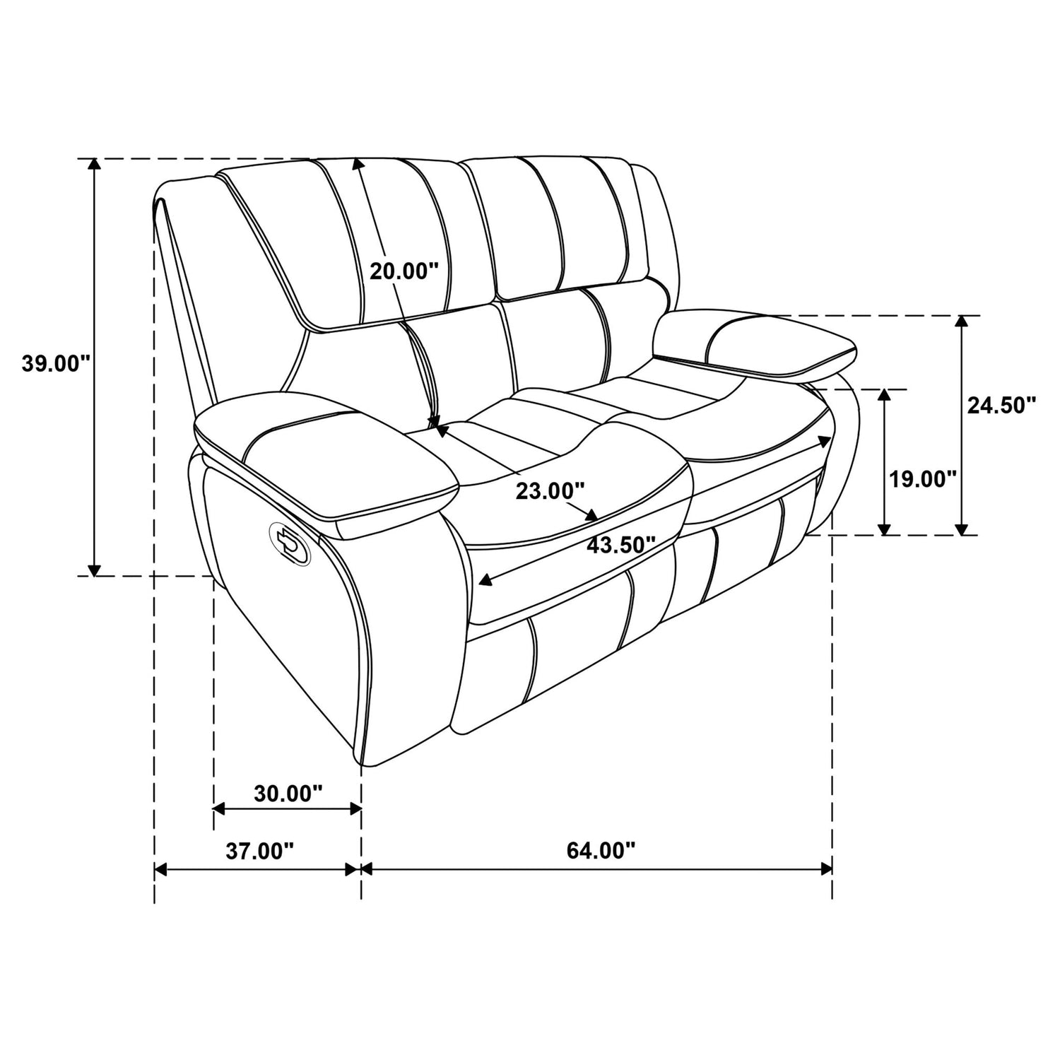 Elodie - Motion Reclining Loveseat