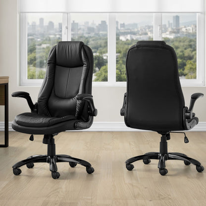 Office Chair, Adjustable Height, Swivel, Ergonomic, Armrests, Contemporary &amp; Modern - Black