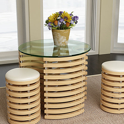 20&quot; Round Tempered Glass Table Top Clear Glass 1 / 4&quot; Thick Round Polished Edge - Transparent