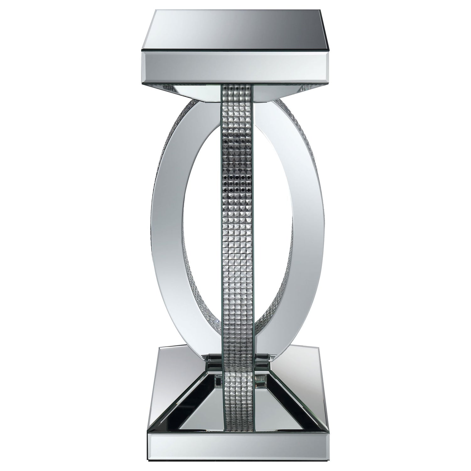 Empire - Square Side End Table - Silver