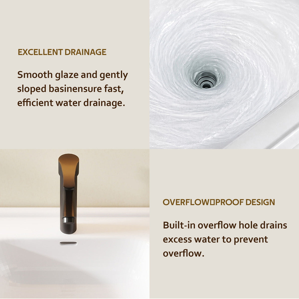 Floating Bathroom Vanity Combo, Wall Mounted Cabinet With Sink &amp; Soft Close Doors For Small Bathrooms