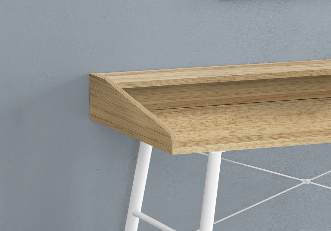 Computer Desk For Home Office, Laptop, Storage Shelves, Contemporary &amp; Modern - Natural